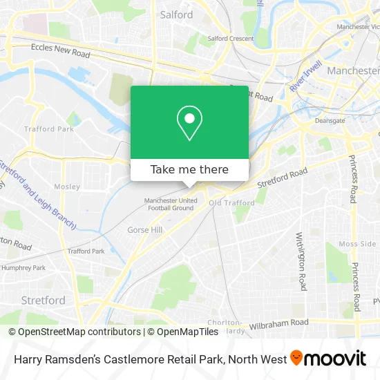 Harry Ramsden’s Castlemore Retail Park map