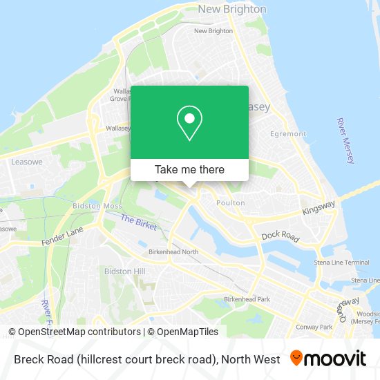 Breck Road (hillcrest court breck road) map