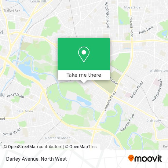 Darley Avenue map
