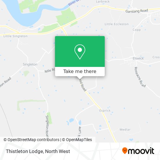 Thistleton Lodge map