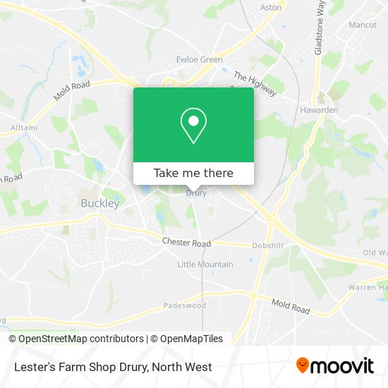 Lester's Farm Shop Drury map