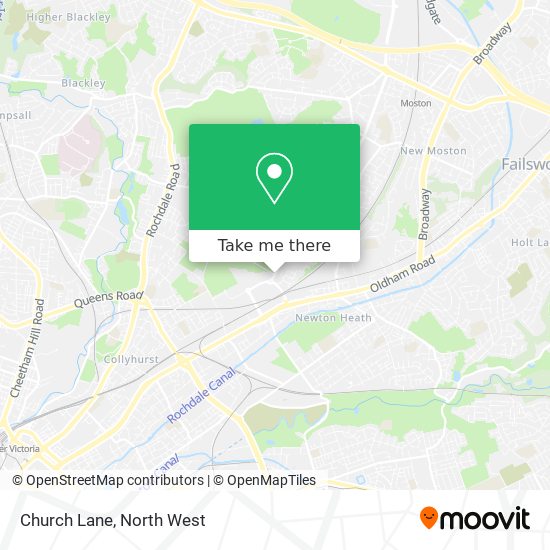 Church Lane map