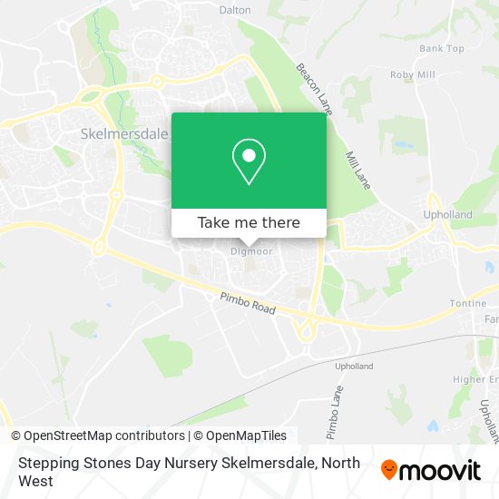 Stepping Stones Day Nursery Skelmersdale map