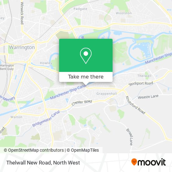 Thelwall New Road map