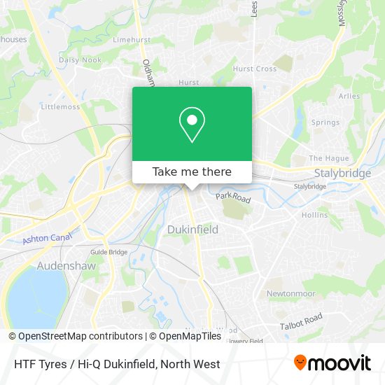 HTF Tyres / Hi-Q Dukinfield map