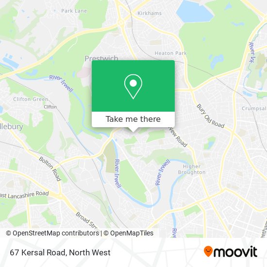 67 Kersal Road map