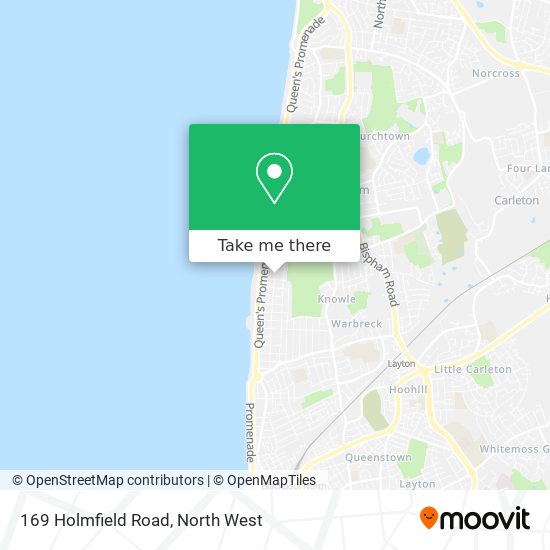 169 Holmfield Road map