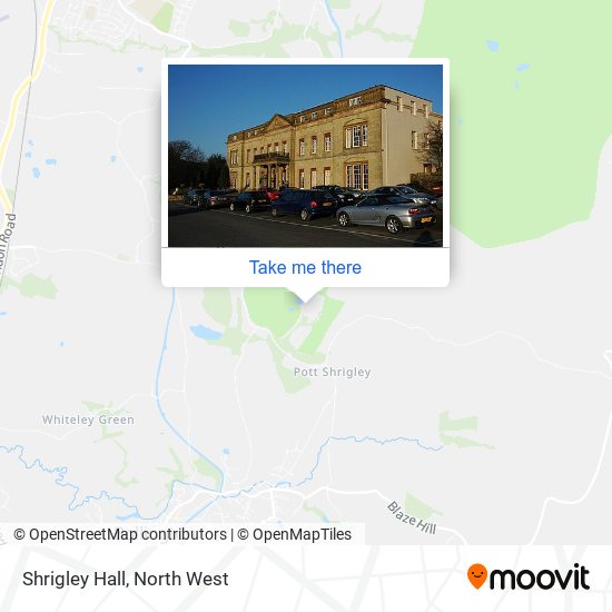 Shrigley Hall map
