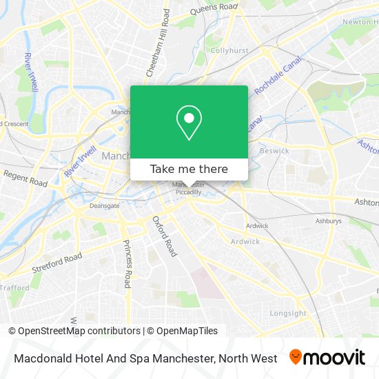 Macdonald Hotel And Spa Manchester map