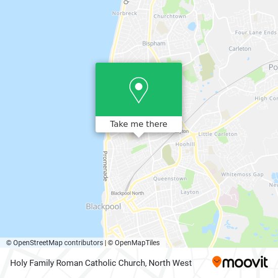 Holy Family Roman Catholic Church map