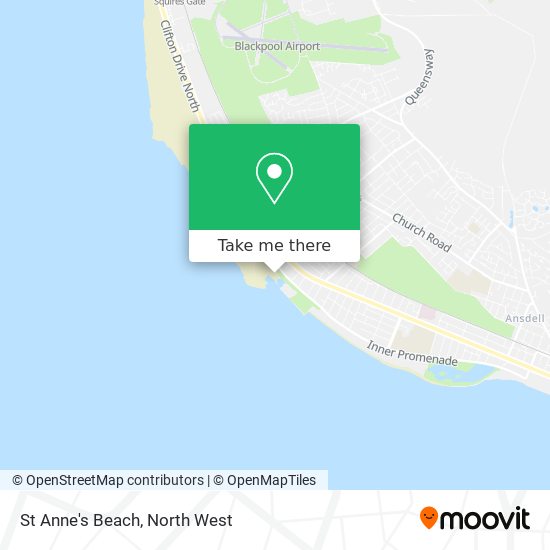 St Anne's Beach map