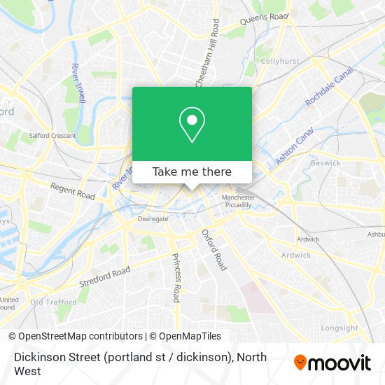 Dickinson Street (portland st / dickinson) map