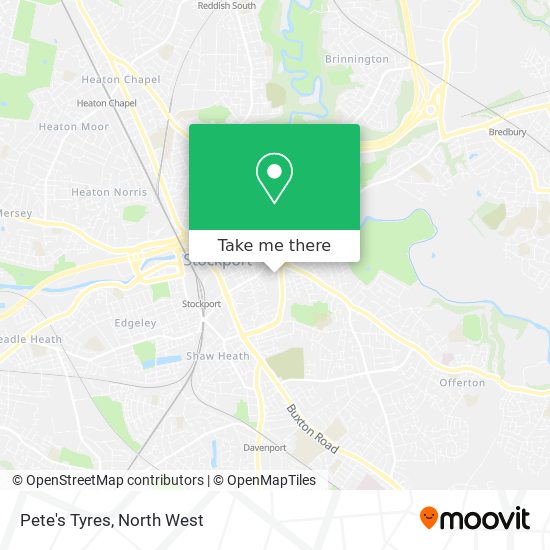 Pete's Tyres map
