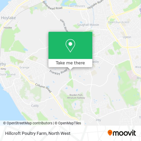 Hillcroft Poultry Farm map