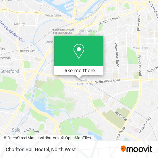 Chorlton Bail Hostel map