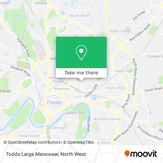 Todds Large Menswear map