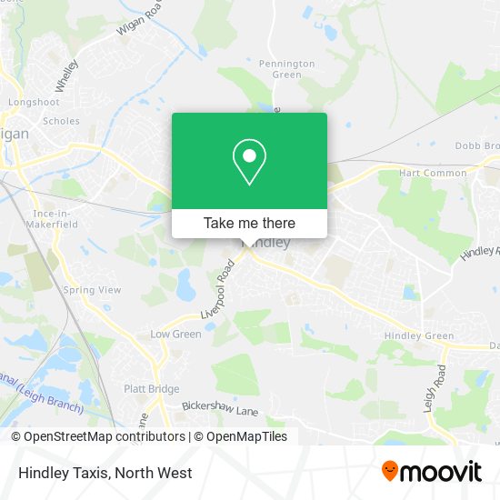 Hindley Taxis map