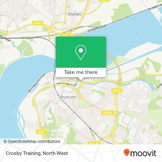 Crosby Training map