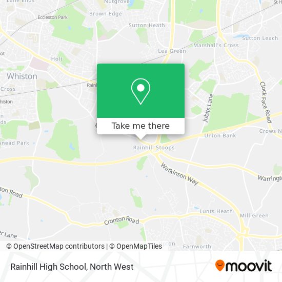 Rainhill High School map