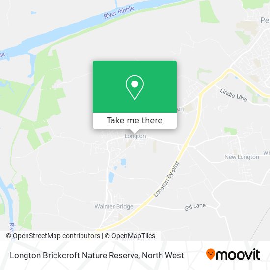 Longton Brickcroft Nature Reserve map