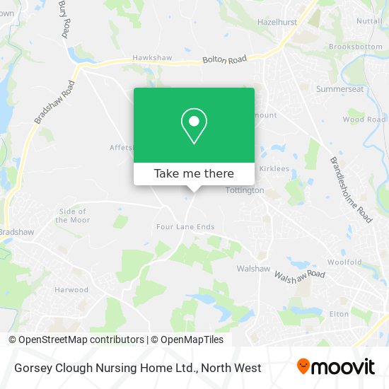 Gorsey Clough Nursing Home Ltd. map