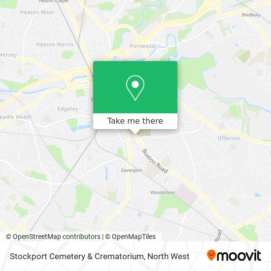 Stockport Cemetery & Crematorium map