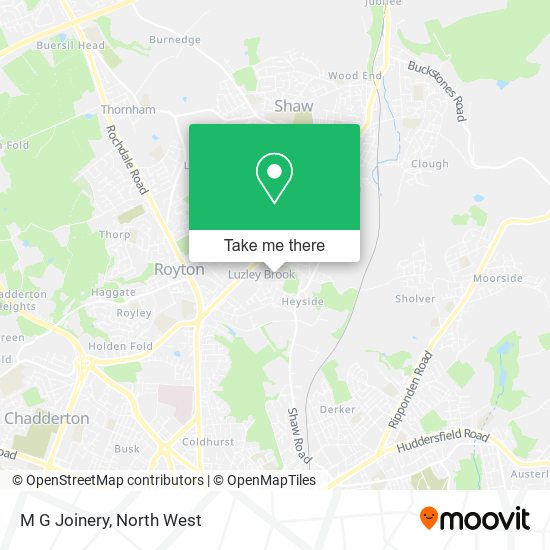 M G Joinery map
