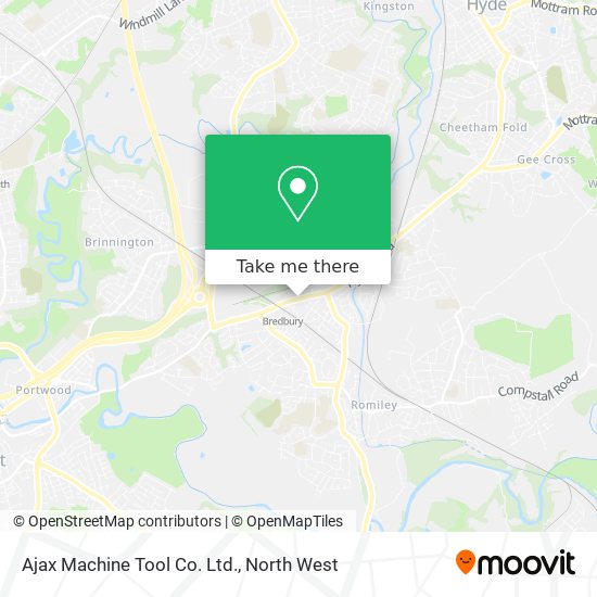 Ajax Machine Tool Co. Ltd. map