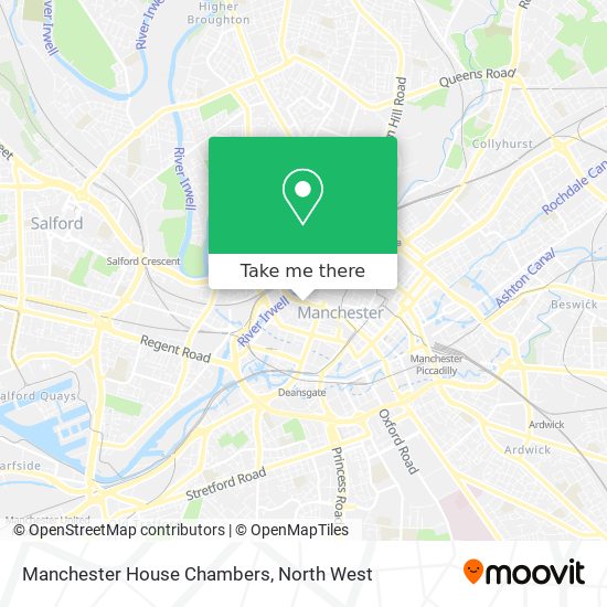 Manchester House Chambers map