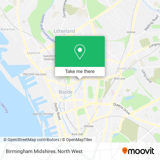 Birmingham Midshires map