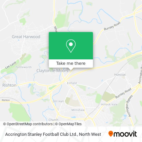 Accrington Stanley Football Club Ltd. map