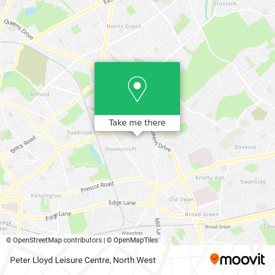 Peter Lloyd Leisure Centre map