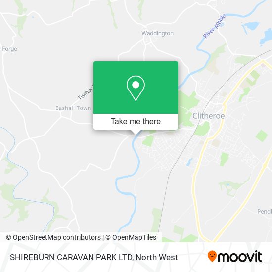 SHIREBURN CARAVAN PARK LTD map