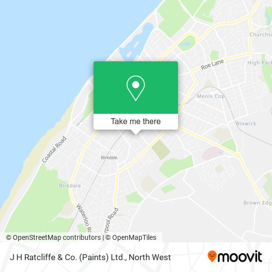 J H Ratcliffe & Co. (Paints) Ltd. map