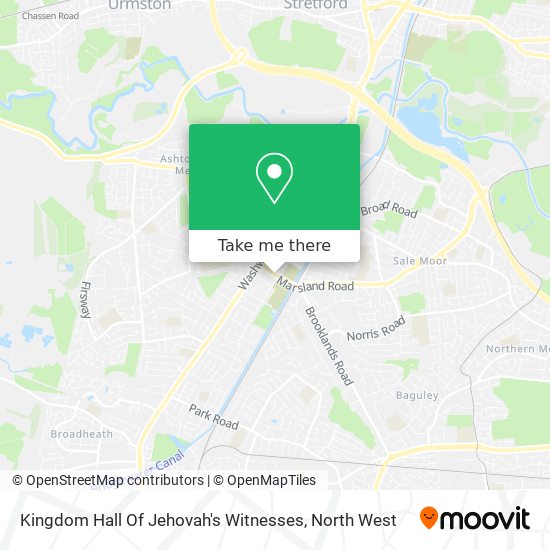 Kingdom Hall Of Jehovah's Witnesses map