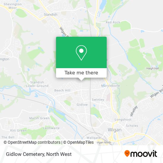 Gidlow Cemetery map