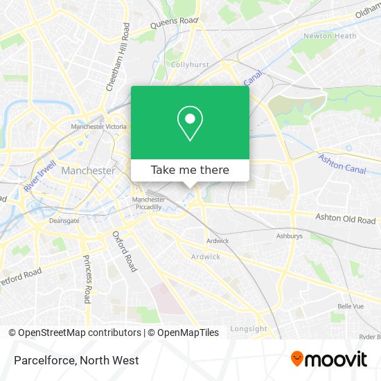 Parcelforce map