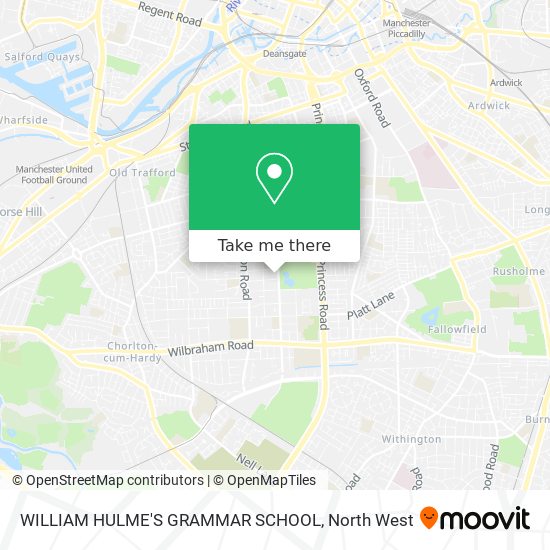 WILLIAM HULME'S GRAMMAR SCHOOL map