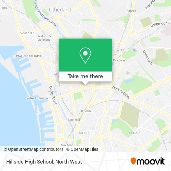 Hillside High School map