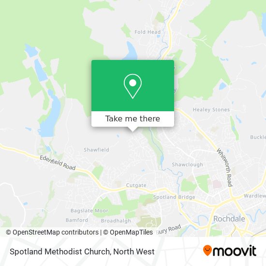 Spotland Methodist Church map