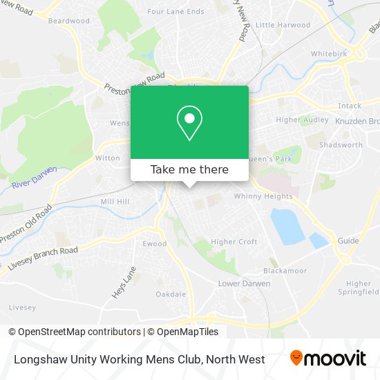 Longshaw Unity Working Mens Club map