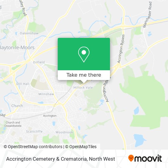 Accrington Cemetery & Crematoria map