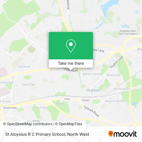 St Aloysius R C Primary School map
