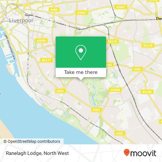 Ranelagh Lodge map