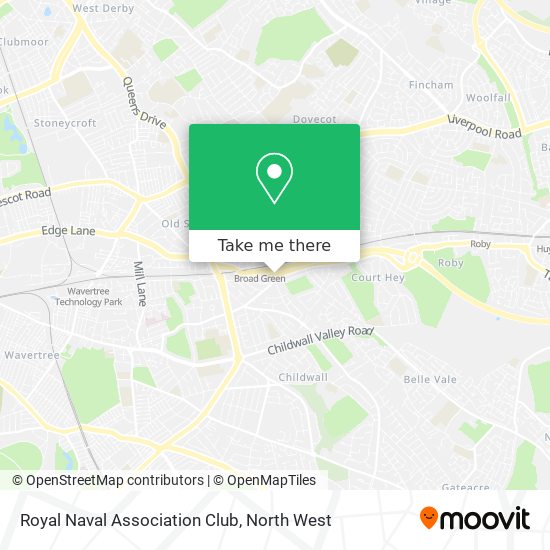 Royal Naval Association Club map