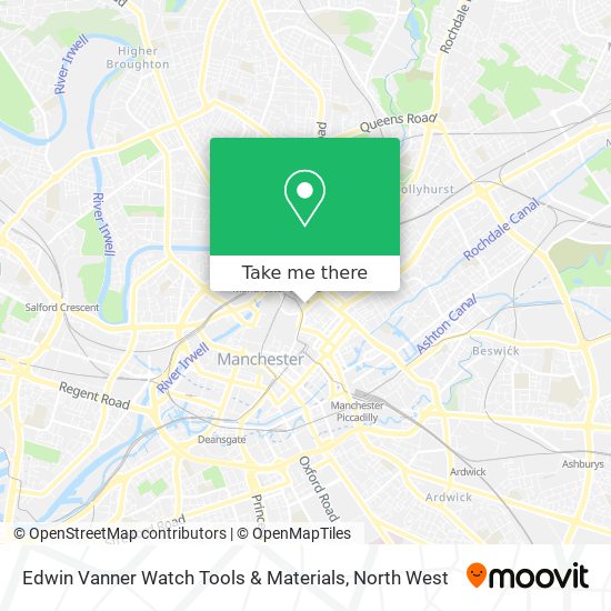 Edwin Vanner Watch Tools & Materials map