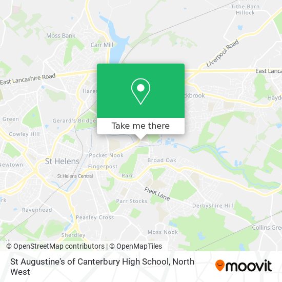 St Augustine's of Canterbury High School map