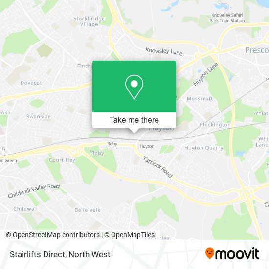 Stairlifts Direct map