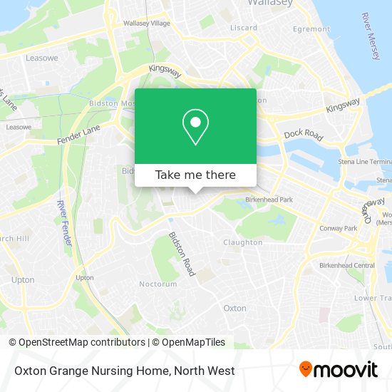 Oxton Grange Nursing Home map