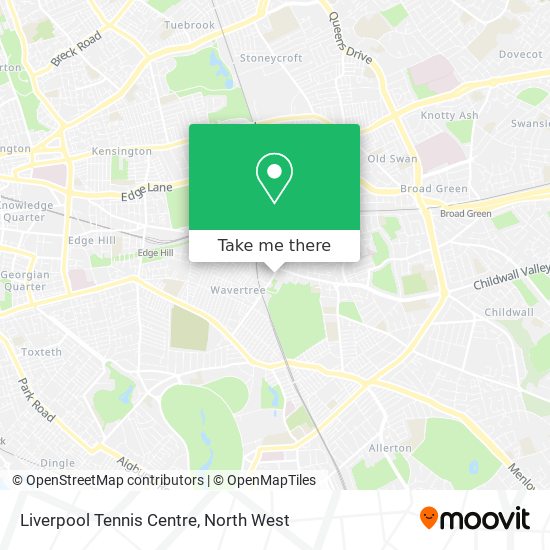 Liverpool Tennis Centre map